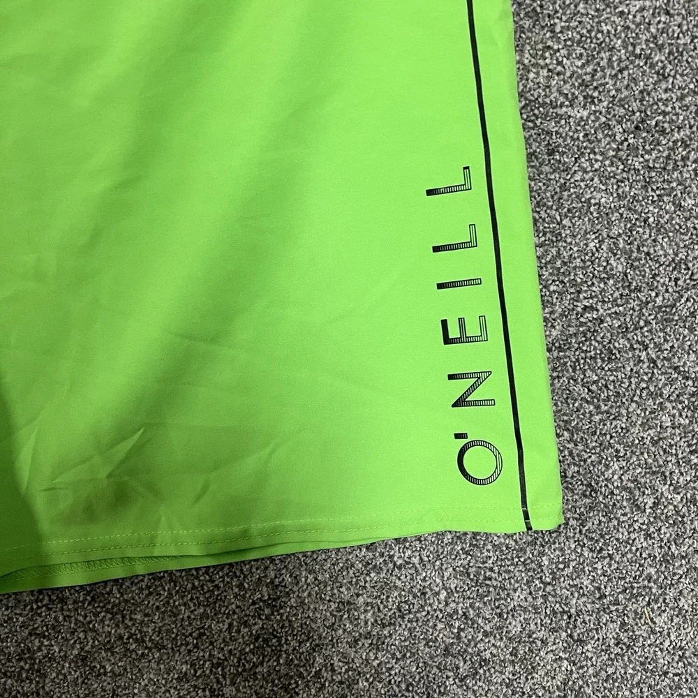 O’Neill Hyperfreak Board Shorts Men’s Size 38 Neon Green Surf Swim Trunks